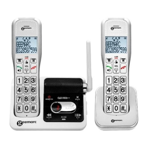 Geemarc AmpliDECT 595-2 Ultra Low Energy Amplified Cordless Phone with Additional Handset - Accessories4hearingaids